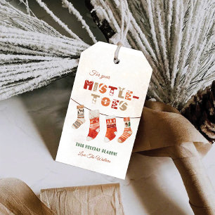 Étiquette de cadeau de Noël pour vos gui-toes