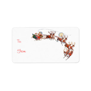 ÉTIQUETTE de CADEAU de PÈRE NOËL par SHARON SHA