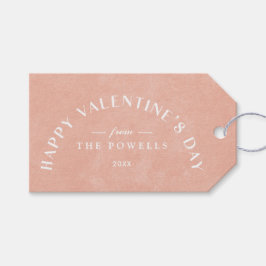 Étiquette de cadeau de photo pour la Saint-Valenti