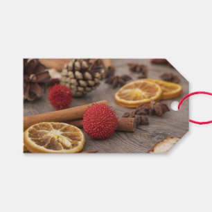 Étiquette de cadeau de pot-pourri de Noël