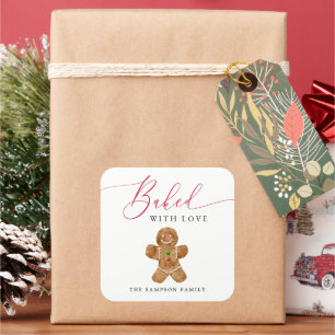 Étiquette De Cadeau Échange De Cookies Cuite Ave