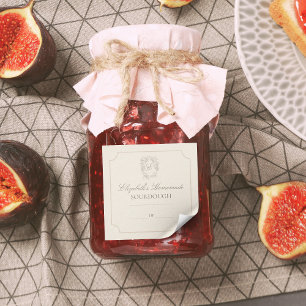 Étiquette de cadeau fait maison DIY Crest élégant