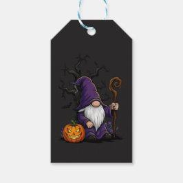 Étiquette de cadeau Gnome d'Halloween