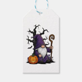 Étiquette de cadeau Gnome d'Halloween