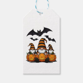 Étiquette de cadeau Gnome d'Halloween