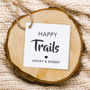 Étiquette de cadeau Happy Trails, Étiquette de noi