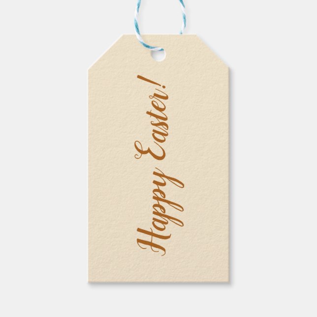 Étiquette de cadeau "Joyeuses Pâques" (Devant)
