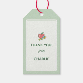 Étiquette de cadeau "Merci" pour l'enseignant