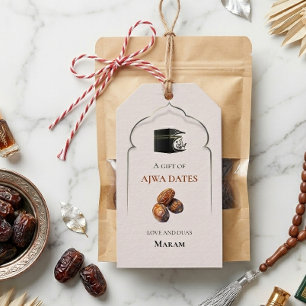 Étiquette de cadeau personnalisée Ajwa Dates Hajj
