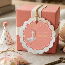 Étiquette de cadeau personnalisée pour le 1er anni