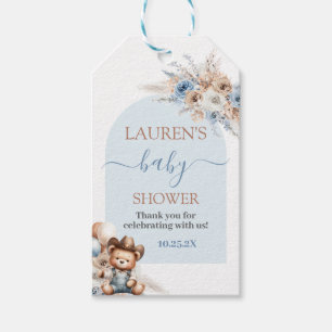 Étiquette de cadeau pour Baby Shower Little Cowboy