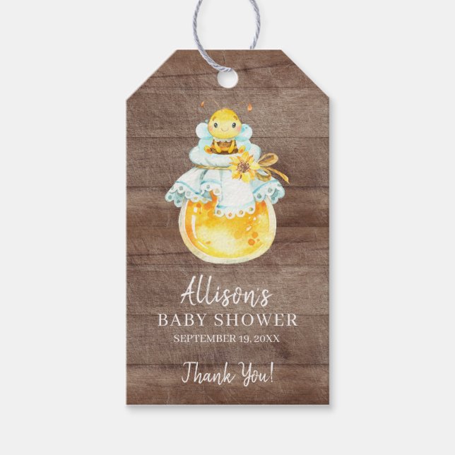 Étiquette de cadeau pour la fête prénatale de bébé (Devant)