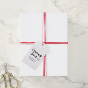 Étiquette de cadeau pour l'annonce d'un nouveau bé