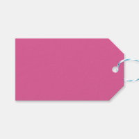 Étiquette de cadeau rose foncé