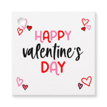 Étiquette de cadeaux Coeurs Valentines Day Favoris