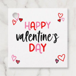Étiquette de cadeaux Coeurs Valentines Day Favoris