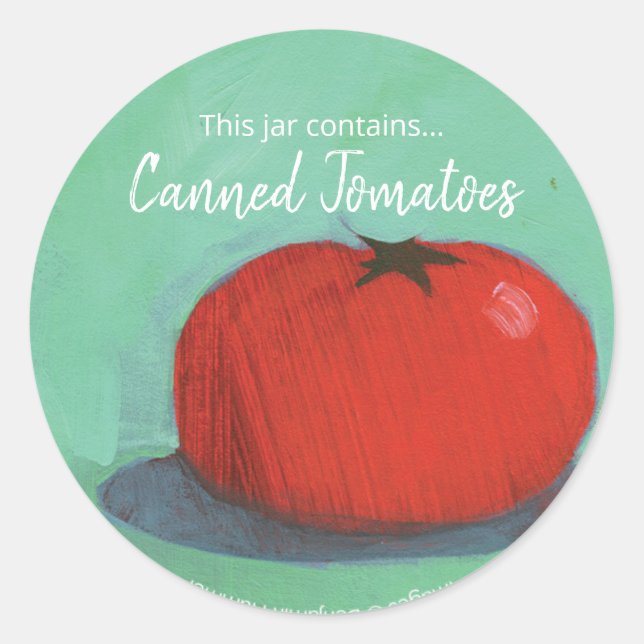Étiquette de canne à balles de tomates (Devant)