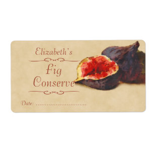 Étiquette de canne à fig