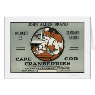 Étiquette de canneberge de marque de Cape Cod John