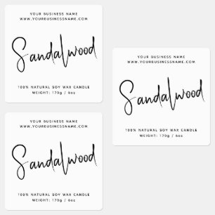Étiquette de chandelle de cosmétique de script mod