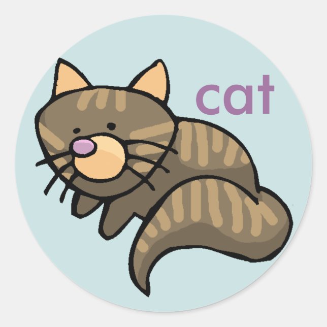 étiquette de chat (Devant)