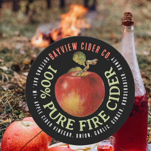 ÉTIQUETTE de cidre moderne de pomme CIDER