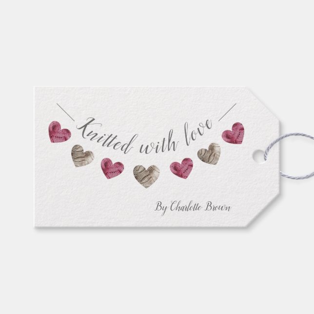 Étiquette de coeur avec l'amour de l'amour (Devant (Horizontal))