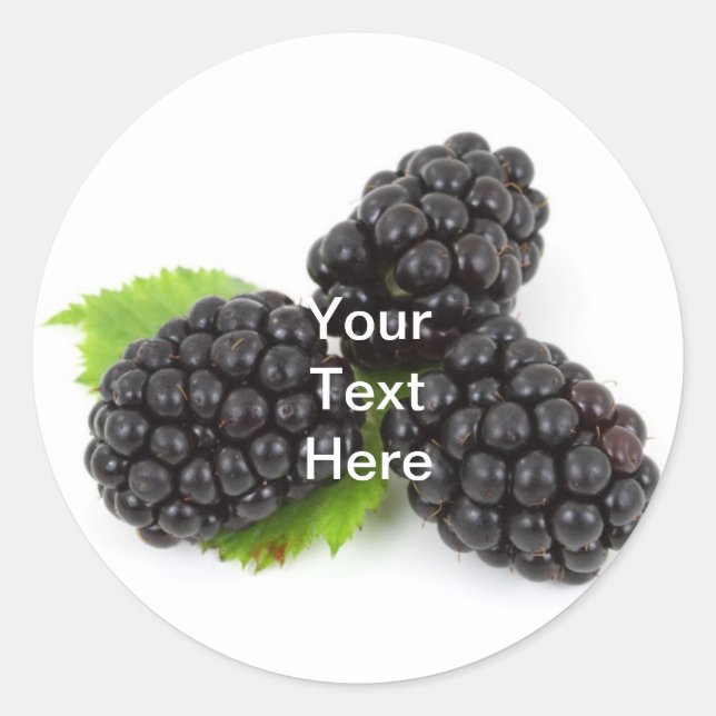 Étiquette de confiture Blackberry (Devant)
