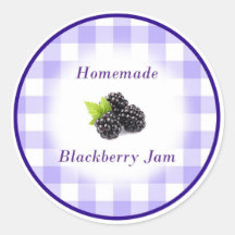 Étiquette de confiture de Blackberry fait maison