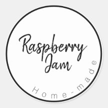 Étiquette de Confiture de Framboise