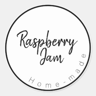 Étiquette de Confiture de Framboise