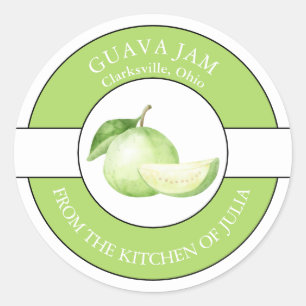 Étiquette de confiture de goava