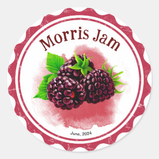 Étiquette de confiture Tayberry