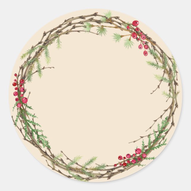 Étiquette de conservation de confiture de Noël rus (Devant)