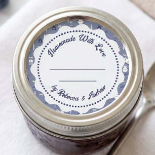 Étiquette de conservation de confiture Pot Mason