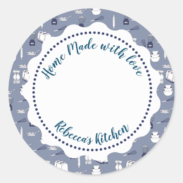 Étiquette de conserve de confiture | Pot Mason fai (Devant)