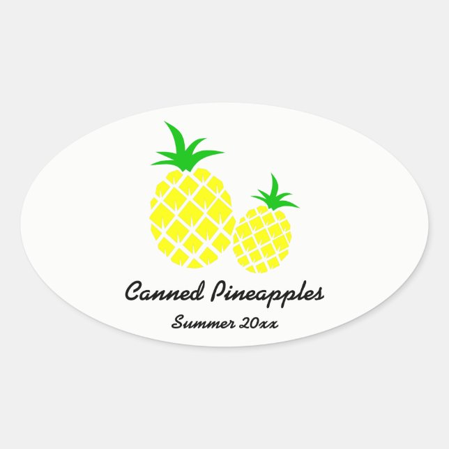 Étiquette de Conserves d'Ananas (Devant)