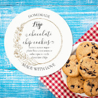 Étiquette de cookies maison personnalisé