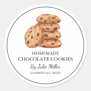 Étiquette de cookies maison simple