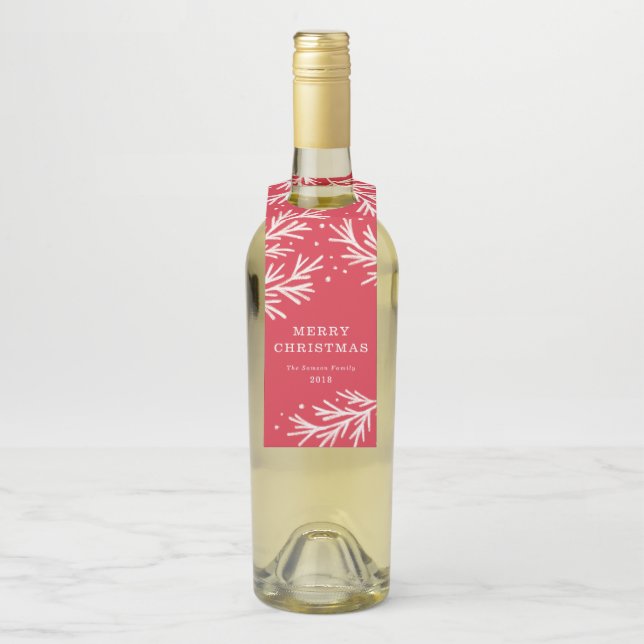 Étiquette de coup de bouteille de vacances de (Sur bouteille)