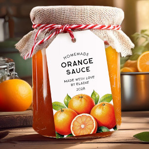 Étiquette de cuisine pour sauce orange maison
