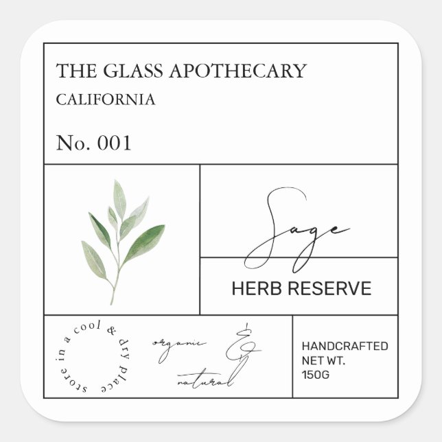 Étiquette de  d'apothecaire (Devant)