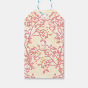 Étiquette de don avec rose en glaçage tubulaire ré