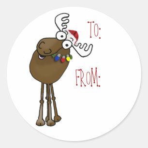 Étiquette de don d'orignaux :