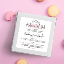 Étiquette de droit chalet Accueil Boulangerie Ingr