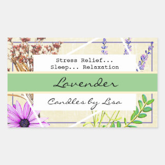 Étiquette de fabrication de bougies