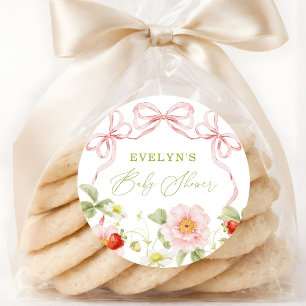 Étiquette de faveur à carreaux pour Baby Shower Be