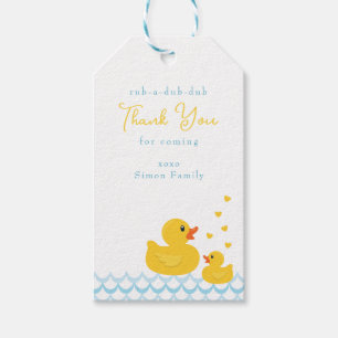 Étiquette de faveur de baby shower Canard en Caout