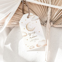 Étiquette de faveur de baby shower Over the Moon