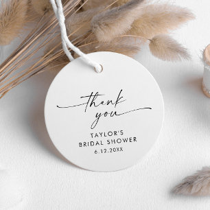 Étiquette de faveur de mariage minimaliste KAIA